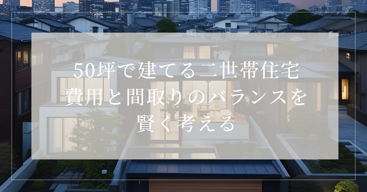 二世帯住宅 50坪 費用